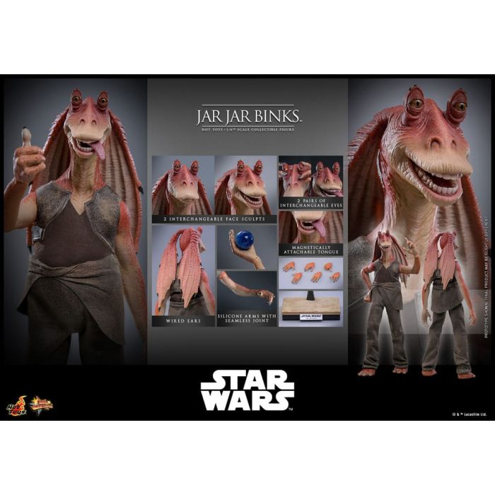 Star Wars Action Figure 1/6 Jar Jar Binks 33 cm