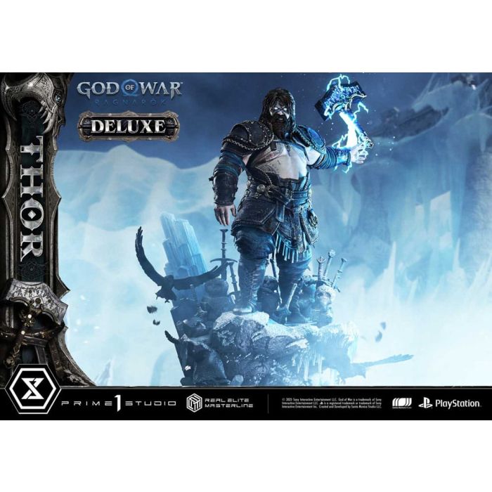 God of War: Ragnarök Real Elite Masterline Series Statue 1/3 Thor Deluxe Version 105 cm
