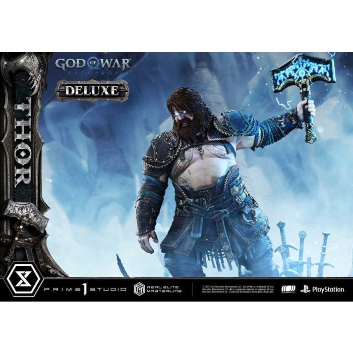 God of War: Ragnarök Real Elite Masterline Series Statue 1/3 Thor Deluxe Version 105 cm