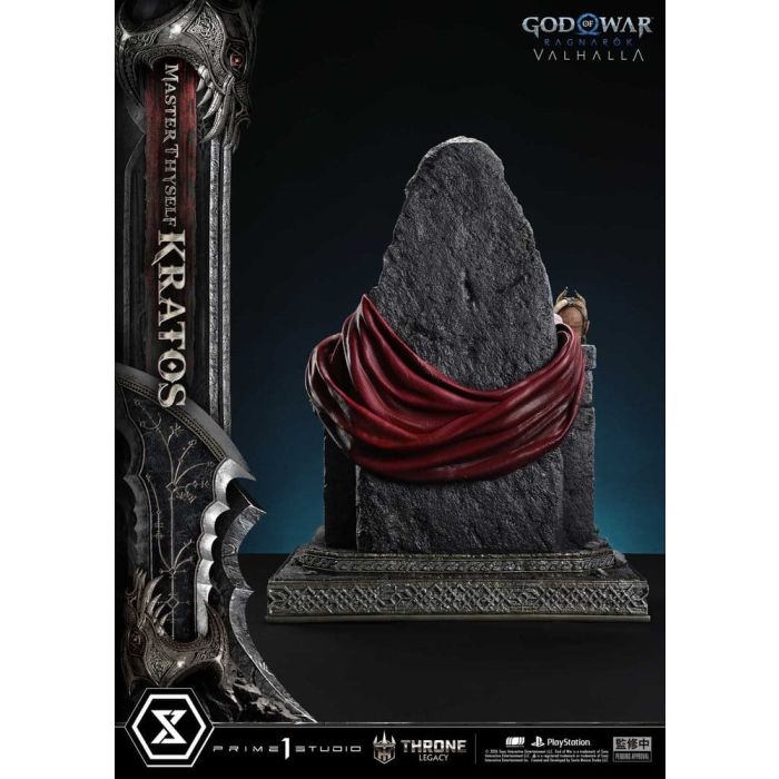 Throne Legacy God of War Series Statue 1/3 Ragnarok Master Thyself Kratos  67 cm