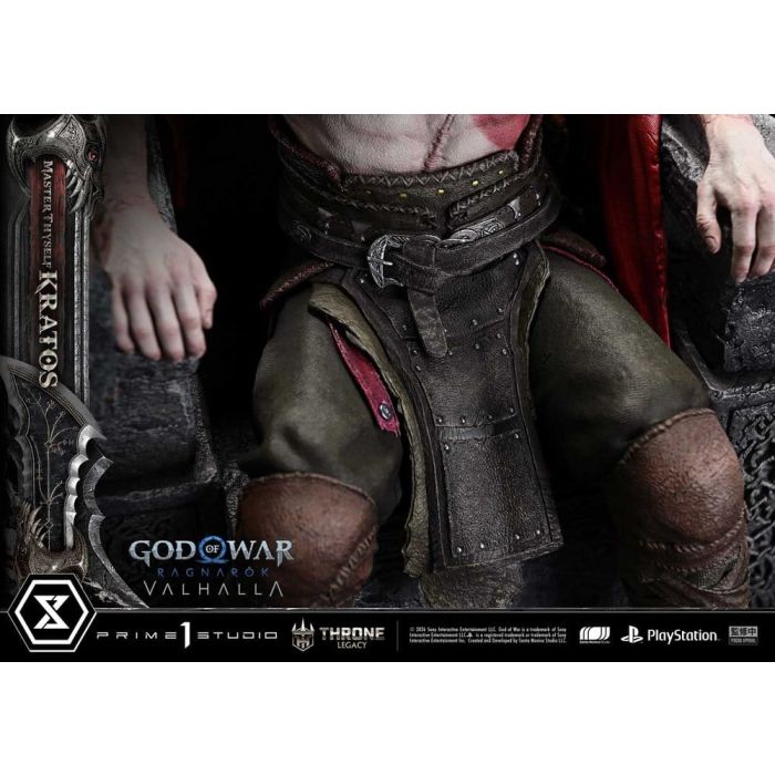 Throne Legacy God of War Series Statue 1/3 Ragnarok Master Thyself Kratos  67 cm